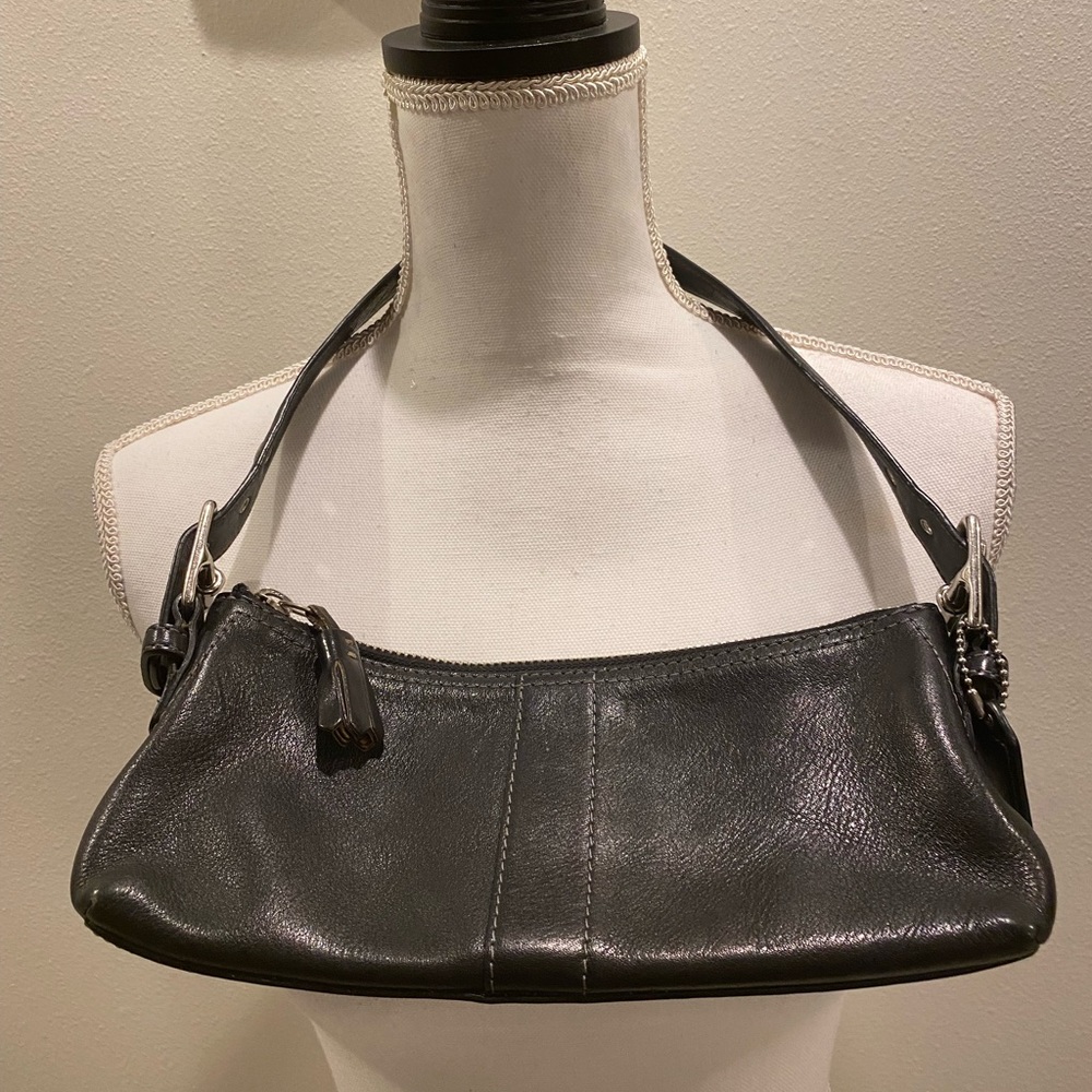 Coach Black Leather Handbag EUC!